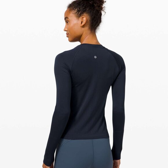 Lululemon Swiftly Tech Long Sleeve 2.0 HIP length - True Navy? Size 4 - Picture 10 of 10